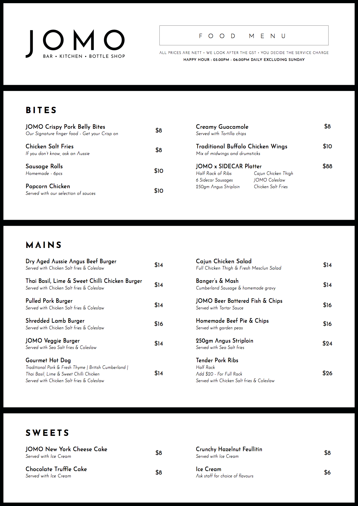 JOMO Food Menu copy